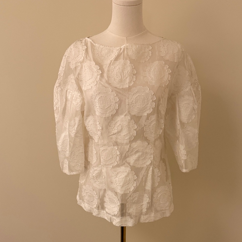 Elegant White Lace Blouse